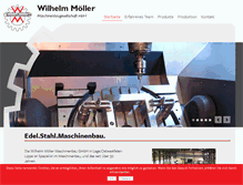 Tablet Screenshot of moeller-maschinenbau.de